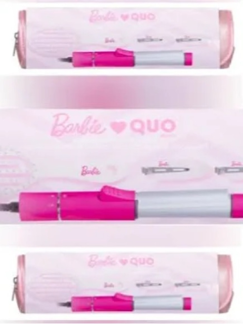 Limited Edition Barbie x QUO Pink Hair Curler Bundle Set